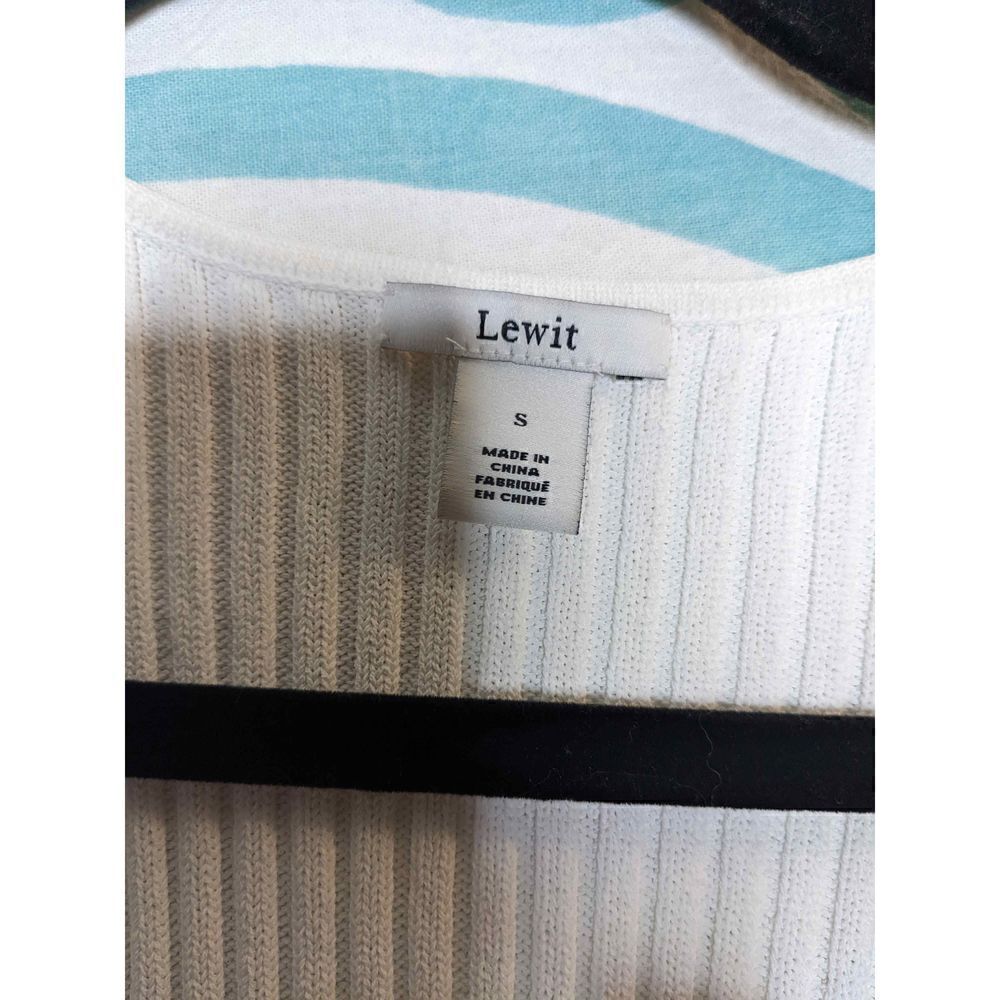 Lewit White Stretchy Tank Top Small - Picture 6 of 9